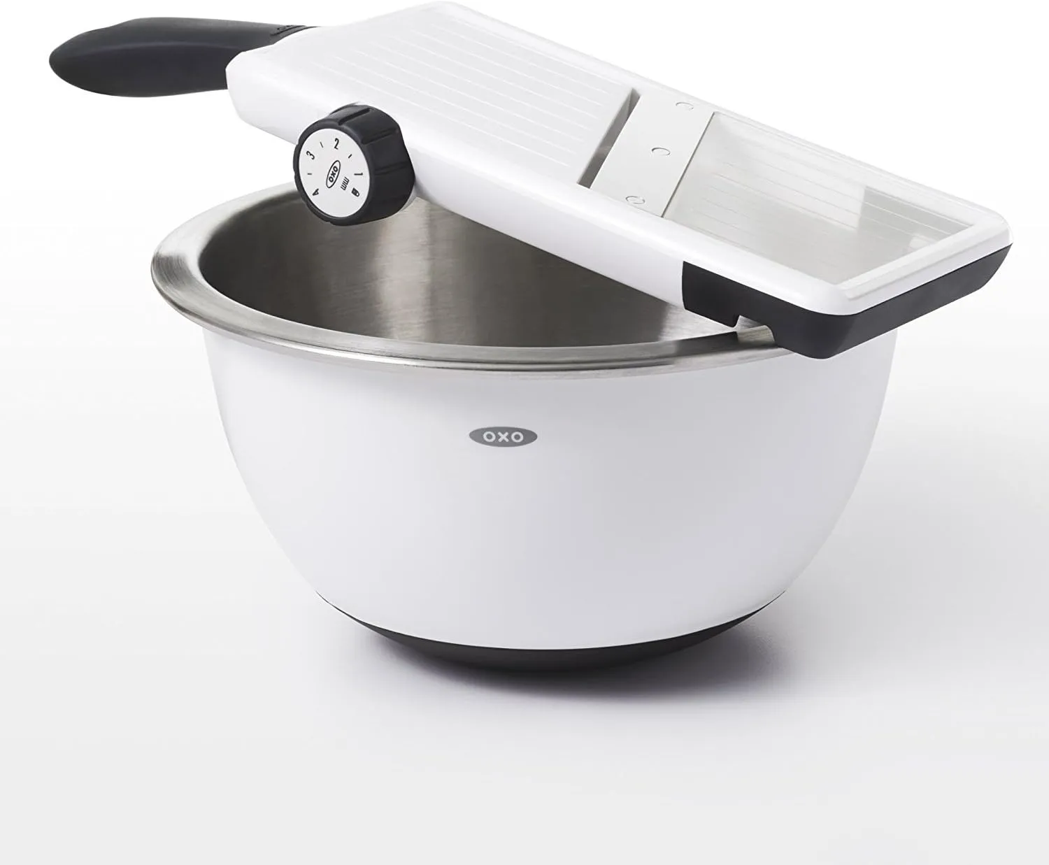 OXO Good Grips Large Adjustable Handheld Mandoline Slicer,White