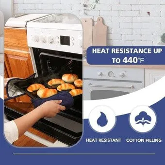 Pack Of 2 -Cute Printed Heat Resistant Kitchen fabric Pot Holder