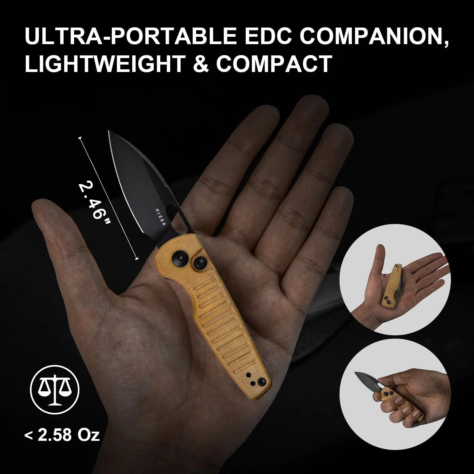 Parakeet | Drop Point Nitro-V   Micarta