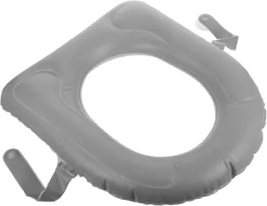 PartyKindom Inflatable Toilet Seat Cushion Cover Padded Donut Pad with Suction Cup and Storage Bag for Elderly and Seniors Bathroom Toilet Mat