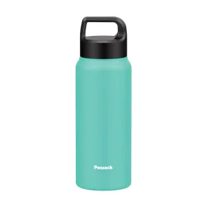 Peacock 0.60L Handle Lid Bottle - Green