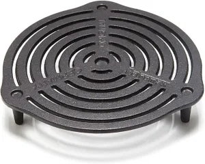 Petromax Cast Iron Stack Grate for Dutch Ovens, Prevent Bottom Burning and Evenly Distribute Heat, Can Also Place Directly in The Campfire or on The Table as a Trivet