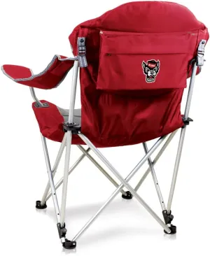 PICNIC TIME NCAA Razorbacks Reclining Camp Chair - Beach Chair for Adults - Sports Chair with Carry Bag