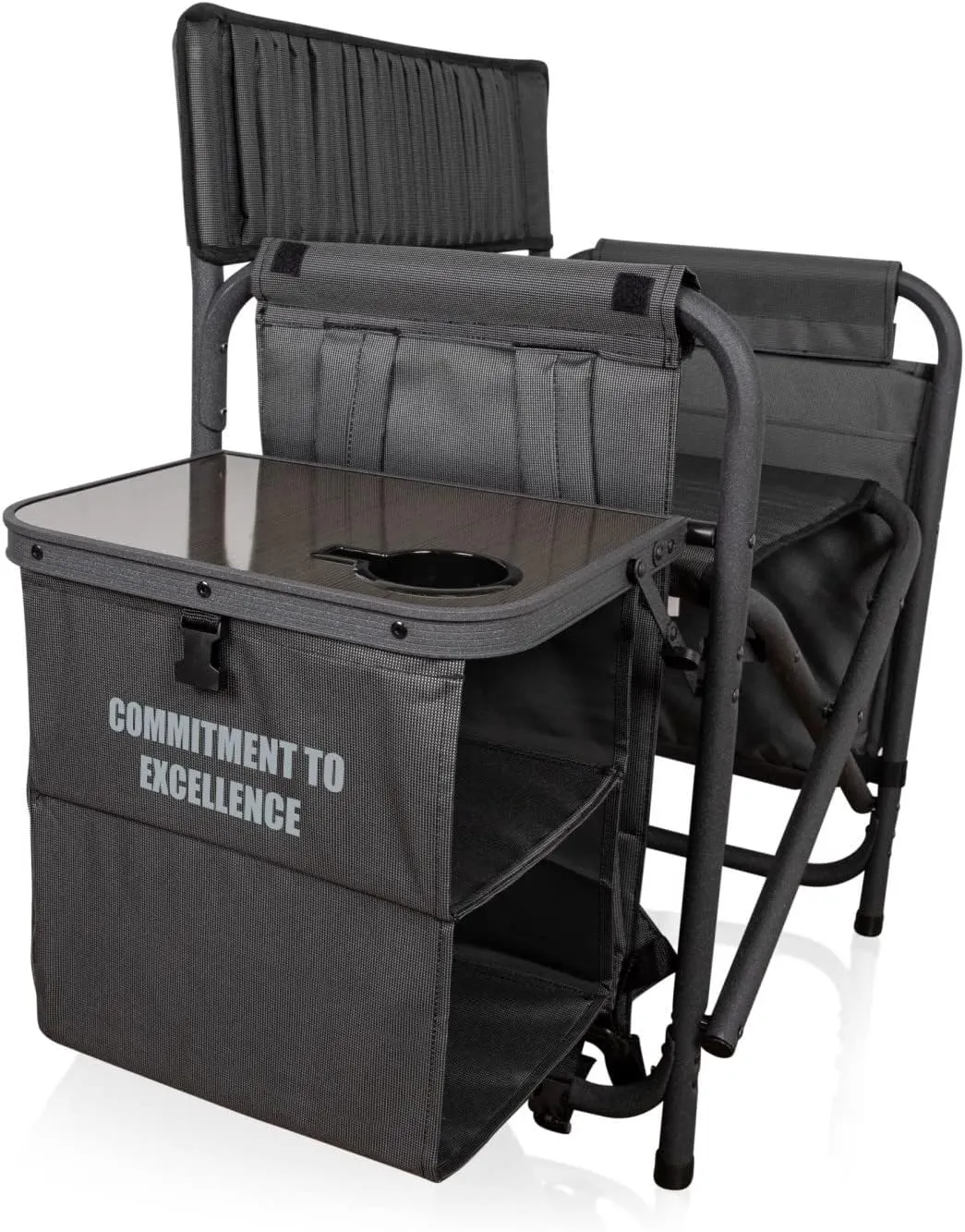 PICNIC TIME NFL Unisex-Adult NFL Fusion Camping Chair with Side Table and Soft Cooler, Beach Chair for Adults, Lawn Chair