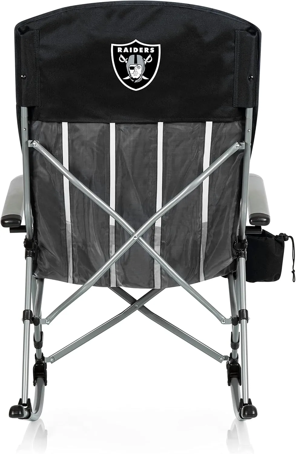 PICNIC TIME NFL Unisex-Adult NFL Outdoor Rocking Camp Chair, XL Heavy Duty Camping Chair for Adults