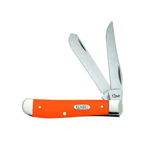 Pocket Knife Orange Synthetic Mini Trapper, Length Closed 3 1/2 Inch