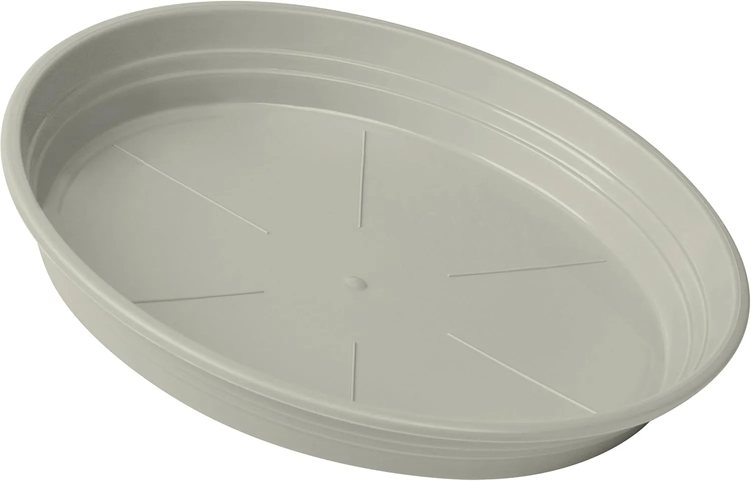 Poetic Emsa Flower Pot Tray, 29cm, Plastic, Silk Grey, City Classic, 517673