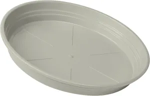 Poetic Emsa Flower Pot Tray, 29cm, Plastic, Silk Grey, City Classic, 517673