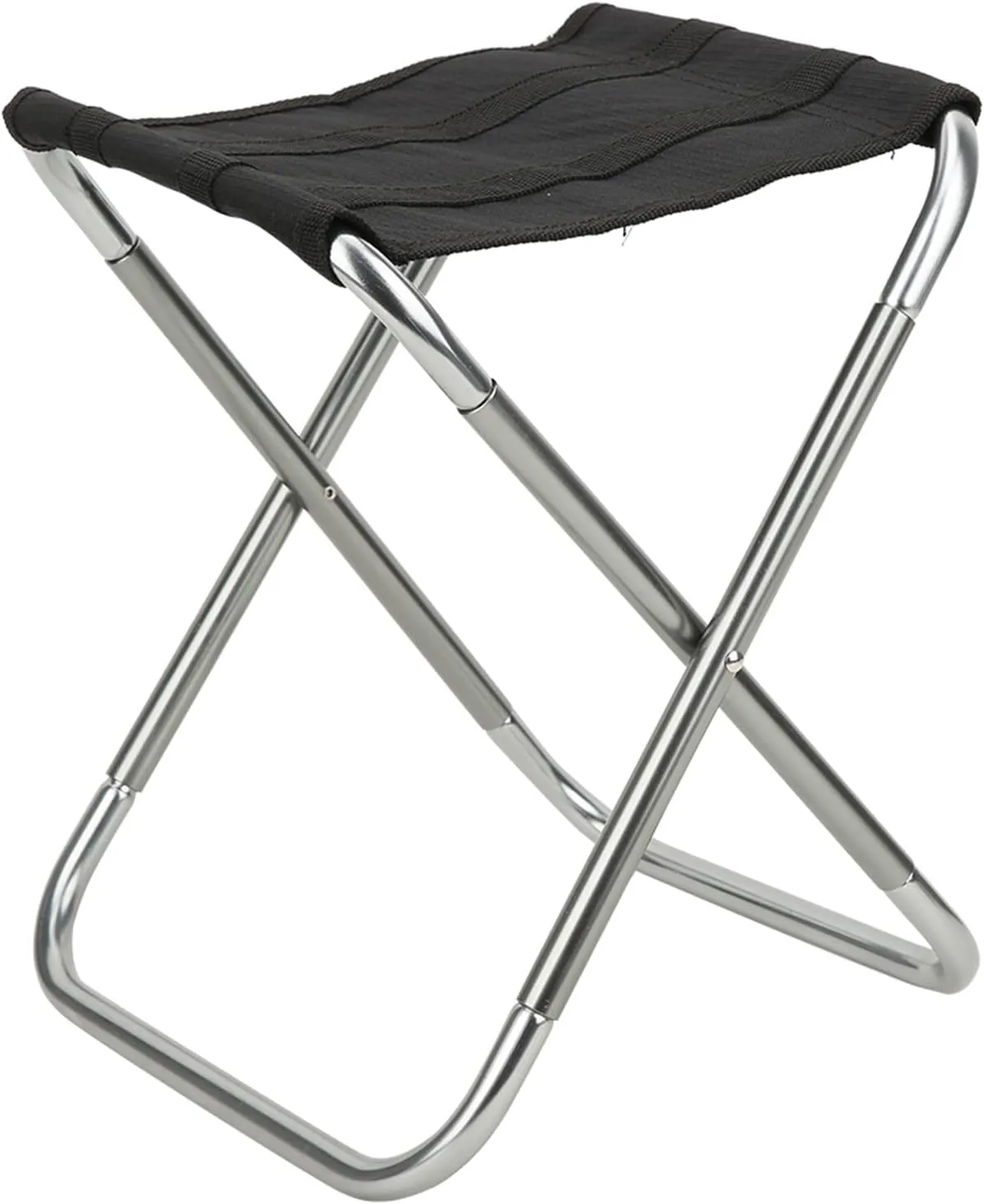 Portable Fishing Stool, Aluminum Alloy 600d Oxford Polyester Folding Camping Stool Outdoor Chair for Hiking Gardening
