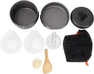 Portable Folding Aluminum Alloy Camping Pot for Outdoor Activities