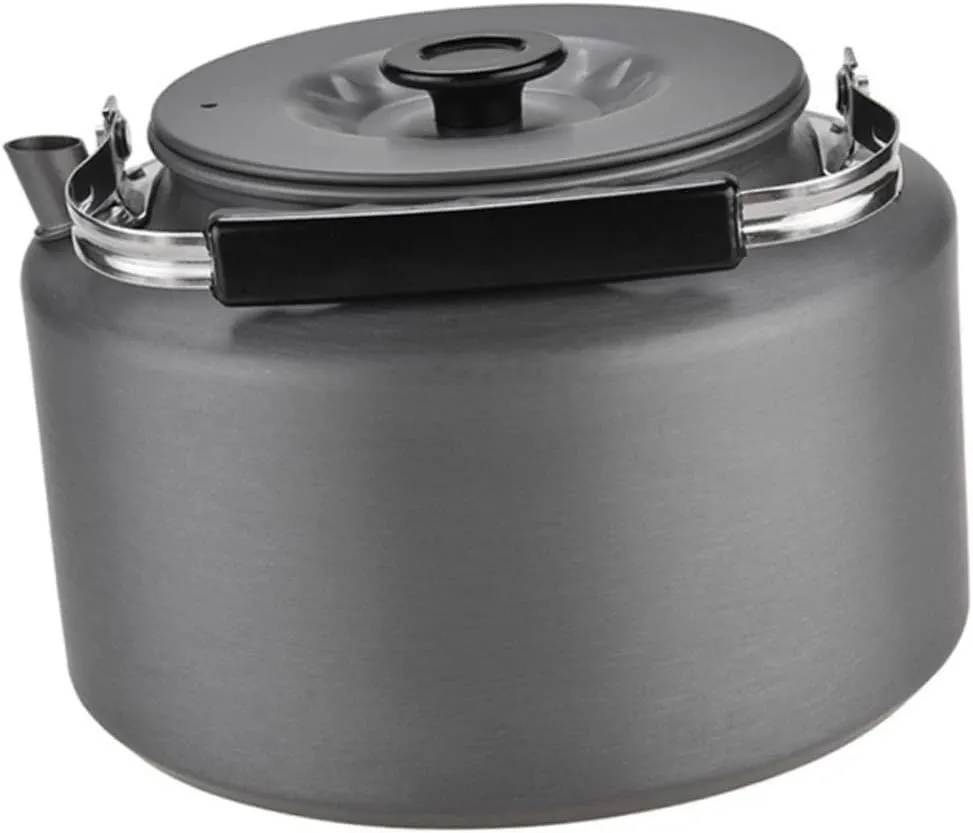 Portable Outdoor Tea Kettle with Insulated Handle Compact Camping Water Pot Durable and Lightweight Design for Easy Boiling and Pouring for Travel and Home Use