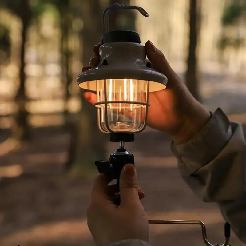 Portable Telescoping Camping Lantern Stand with Aluminum Alloy Pole