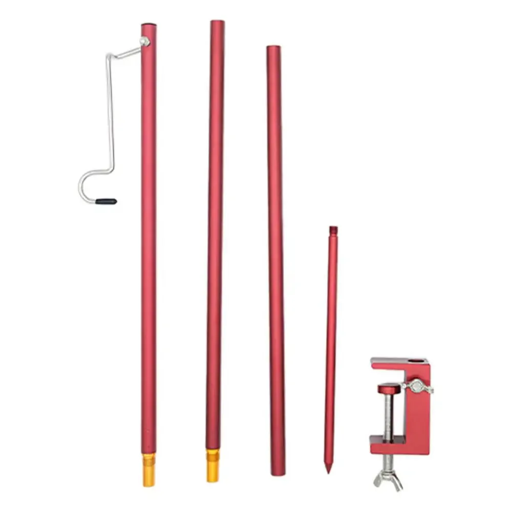 Portable Telescoping Camping Lantern Stand with Aluminum Alloy Pole
