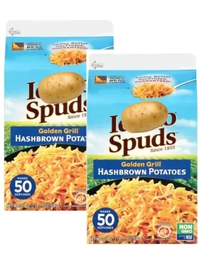 Potato Spudds Hashbrown Potatoes, Golden Grill, Box, 33.1 oz