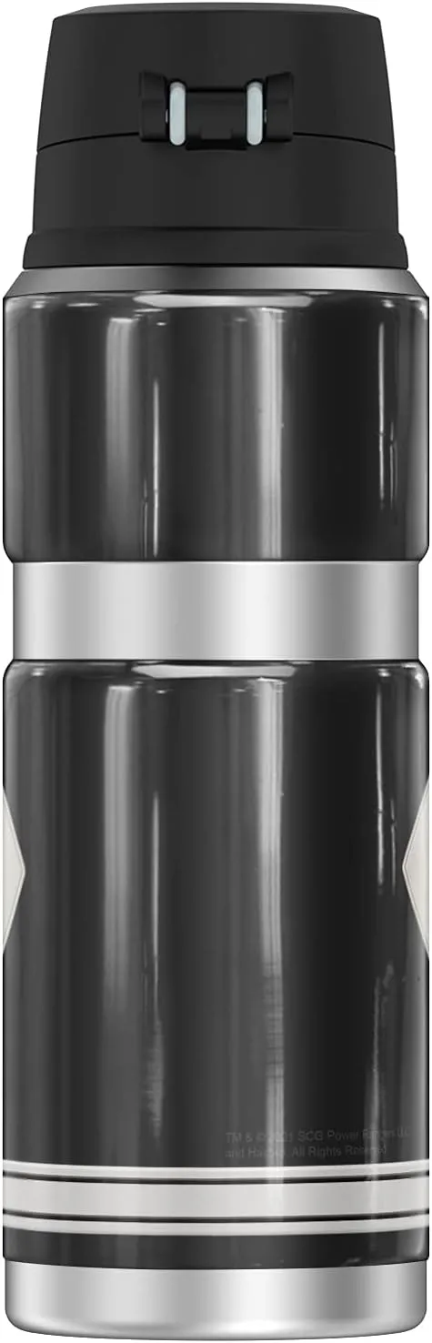 Power Rangers Black Ranger Uniform THERMOS STAINLESS KING Stainless Steel Drink Bottle, Vacuum insulated & Double Wall, 24oz