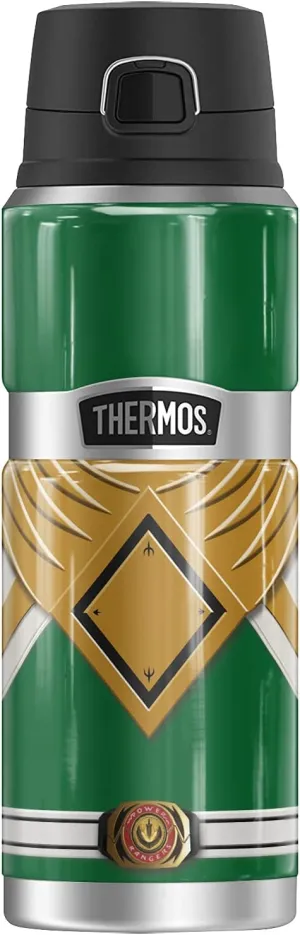 Power Rangers Green Ranger THERMOS STAINLESS KING Stainless Steel Drink Bottle, Vacuum insulated & Double Wall, 24oz