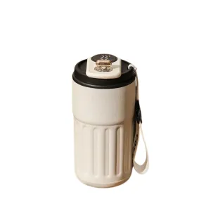 Premium 450ml Thermos Bottle – Smart Temperature Display, 316 Stainless Steel, Vacuum Insulated, Portable Coffee & Thermal Mug for Office and Business Use