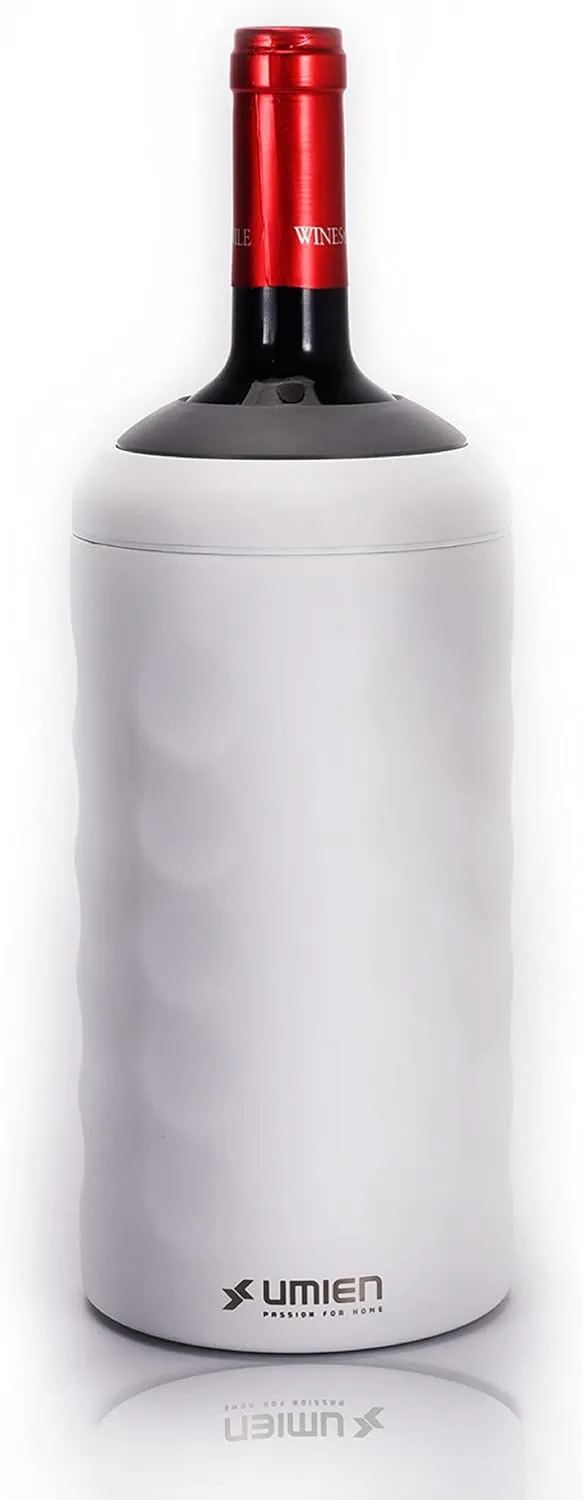 Premium Wine Chiller - Wine Bottle Chiller Double Walled, Vacuum Insulated Wine Cooler for Most 750mL Champagne and Wine Bottles