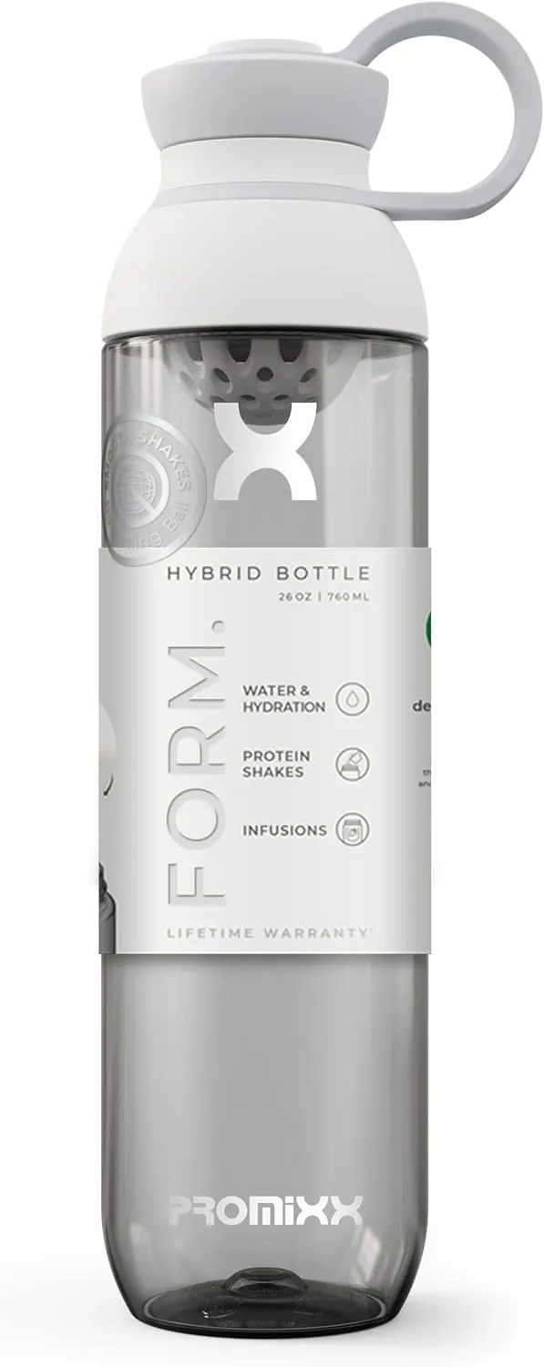 Protein Shaker Bottle - A Premium Shaker Bottle for Protein Shakes Infusions and Hydration - Durable Gym Shaker Bottle, Leakproof Lid, Odorless - 26oz (Graphite Gray)