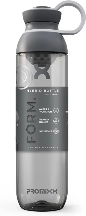 Protein Shaker Bottle - A Premium Shaker Bottle for Protein Shakes Infusions and Hydration - Durable Gym Shaker Bottle, Leakproof Lid, Odorless - 26oz (Graphite Gray)