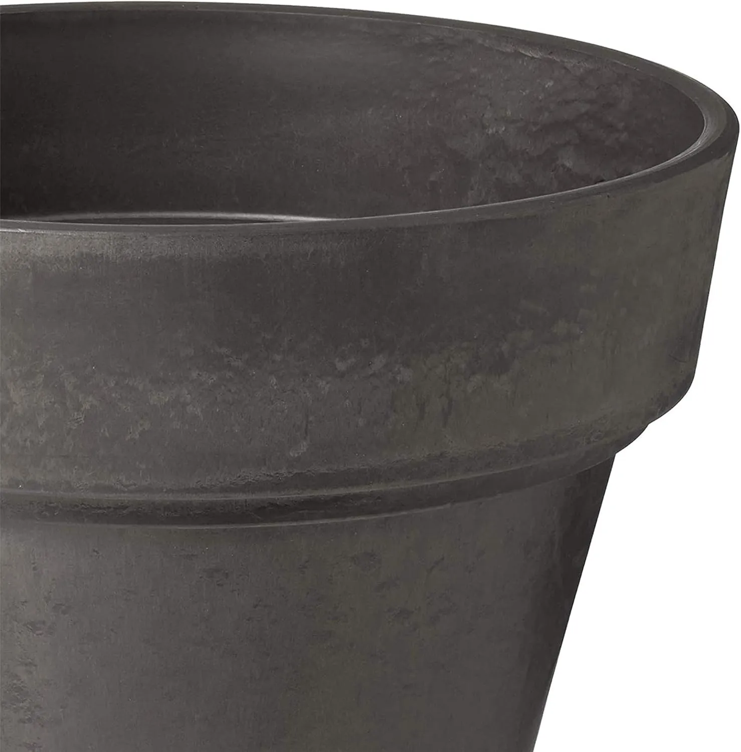 PSW Arcadia Garden Products OT41DC Traditional Pot, 16 by 13.5-Inch, Dark Charcoal