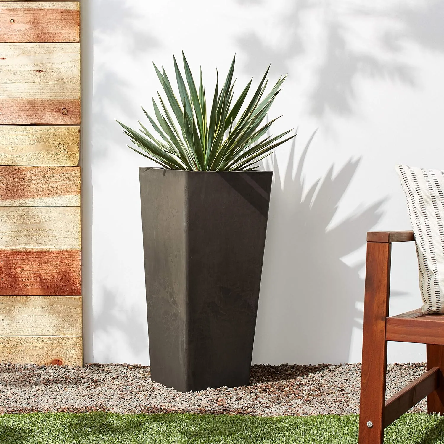 PSW FS32DC Contempo Tall Square Planter, 13 by 13 by 28-Inch