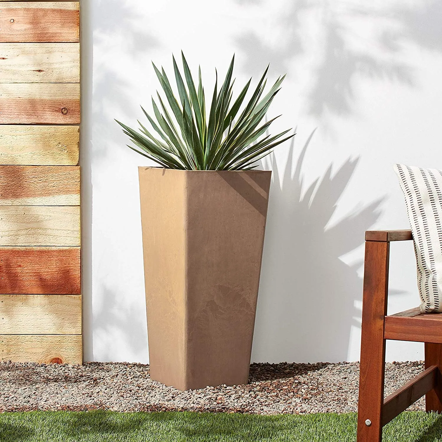 PSW FS32TP Contempo Tall Square Planter, 13 by 13 by 28-Inch