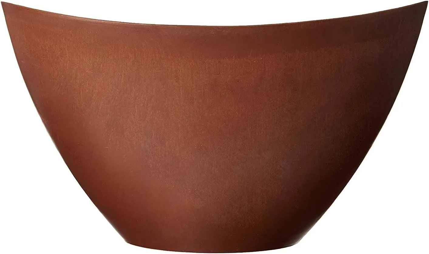 PSW Pot Collection Swoop Pot for Indoor and Outdoor Plants and Gardens, Terra Cotta Color