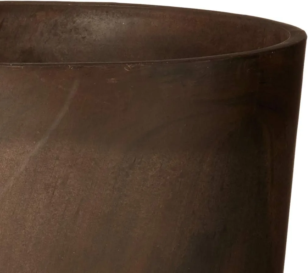 PSW S32CM Contempo Tall Round Planter, 13 by 28-Inch, Chocolate Marble