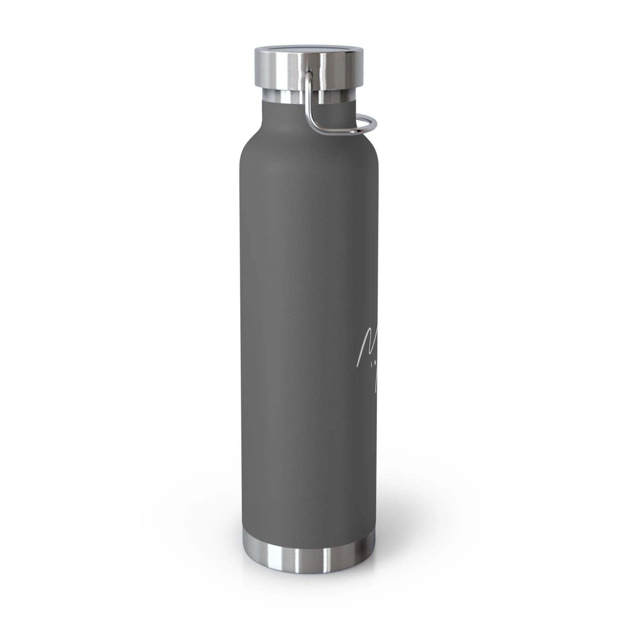 "Mora in Motion" in White Copper Insulated Water Bottle - 22oz