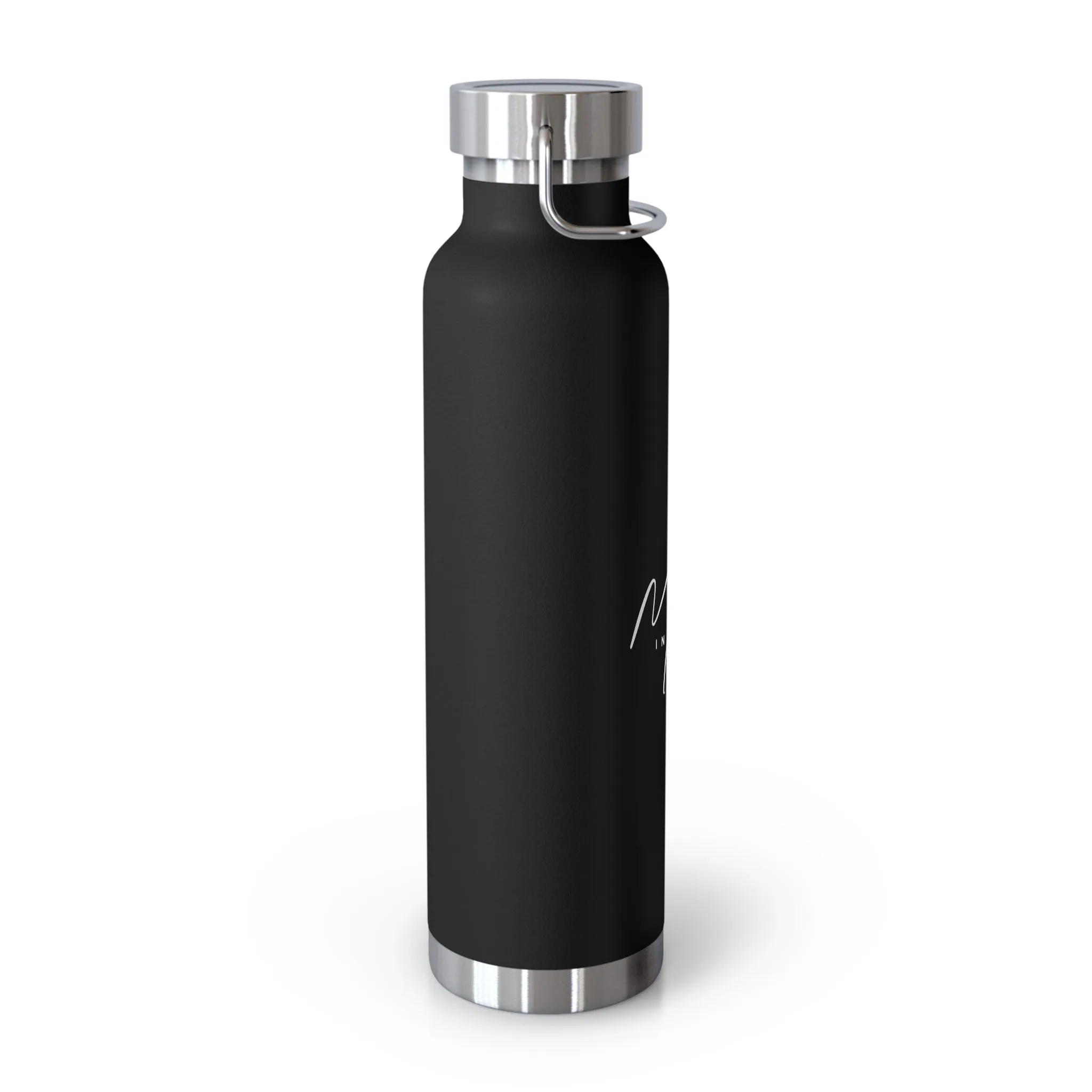 "Mora in Motion" in White Copper Insulated Water Bottle - 22oz