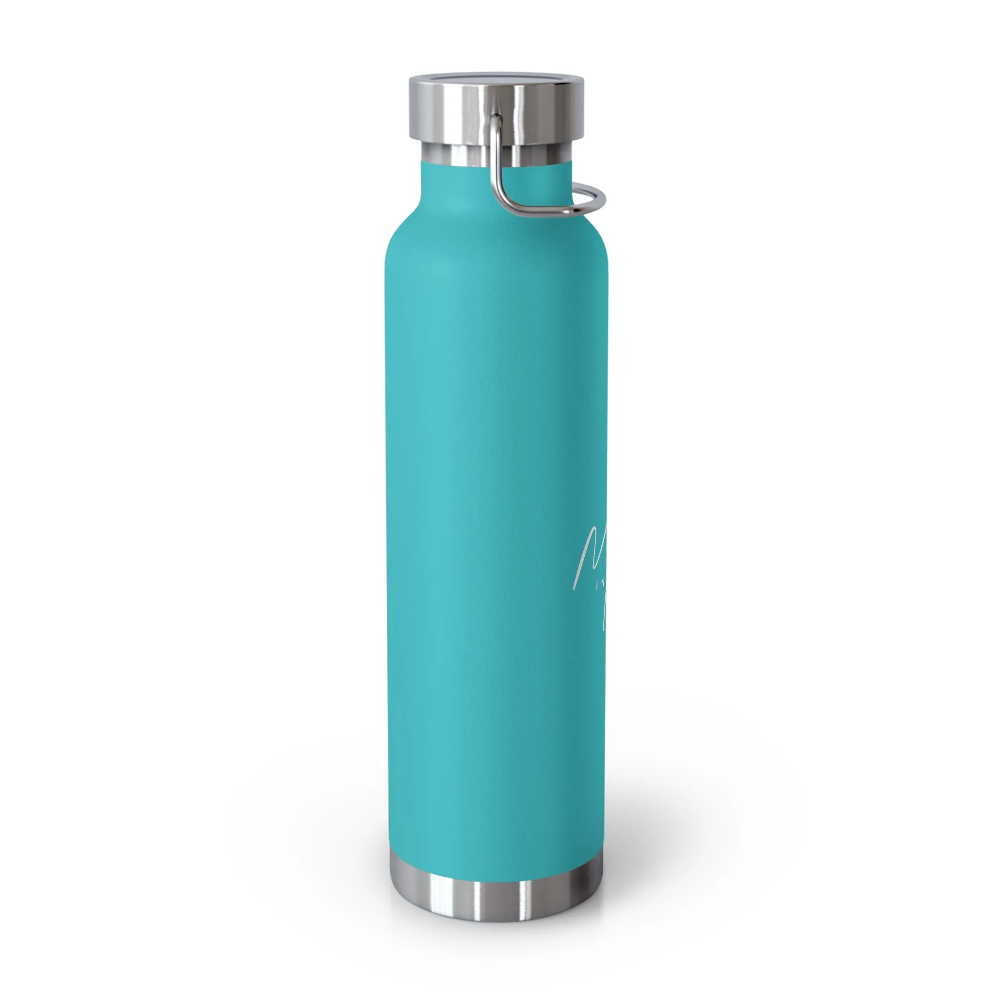 "Mora in Motion" in White Copper Insulated Water Bottle - 22oz