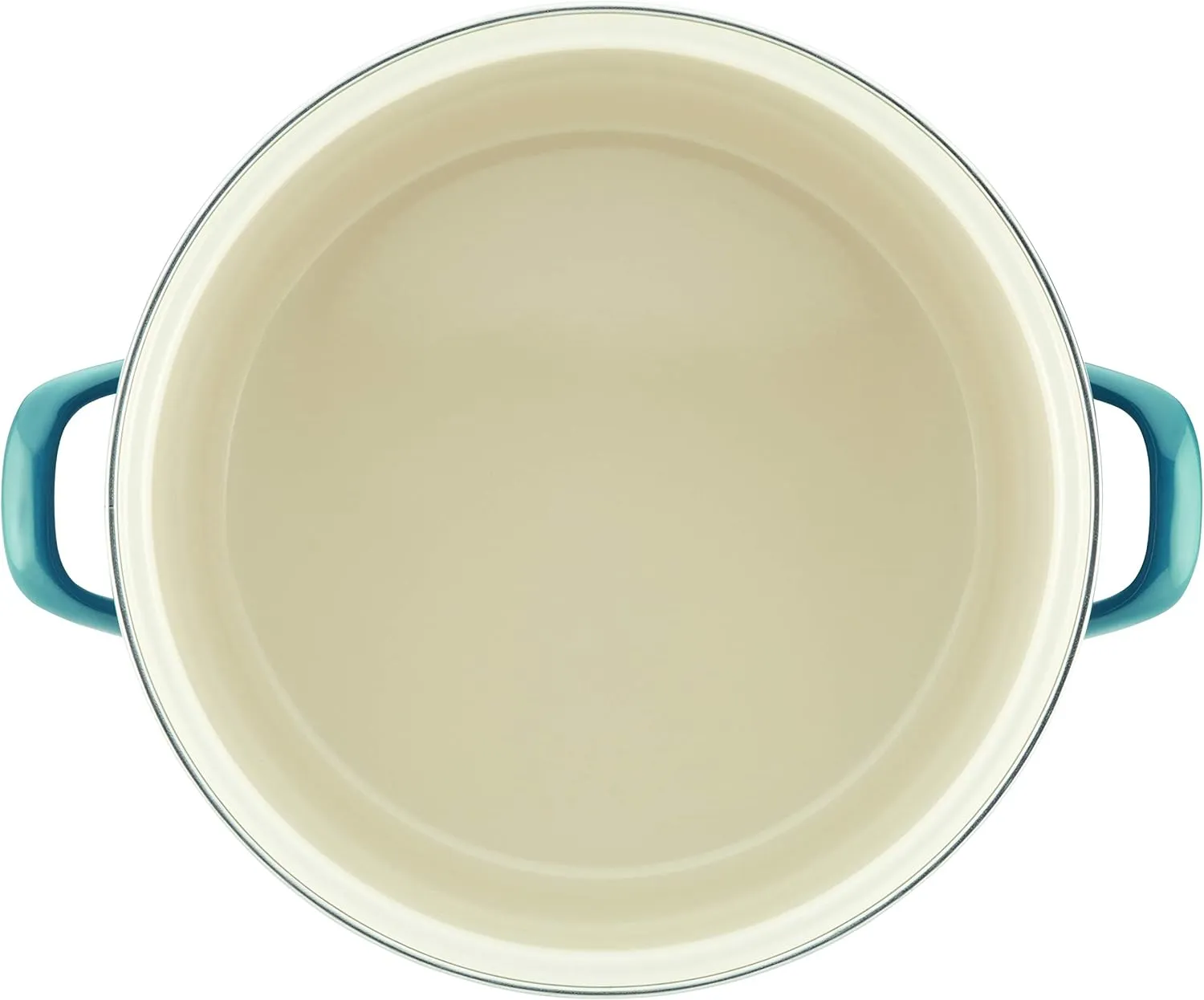Rachael Ray Enamel on Steel Stock Pot/Stockpot with Lid, 12 Quart, Marine Blue
