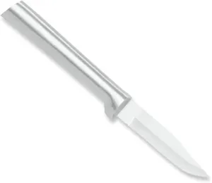Rada Cutlery Peeling Paring Knife, Silver Handle, Pack of 2