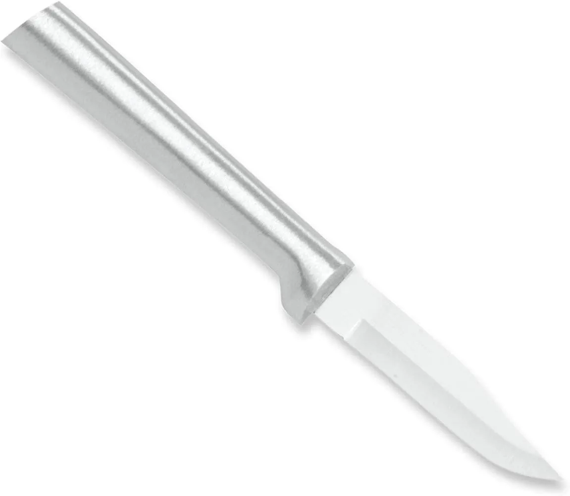 Rada Cutlery Peeling Paring Knife, Silver Handle, Pack of 2