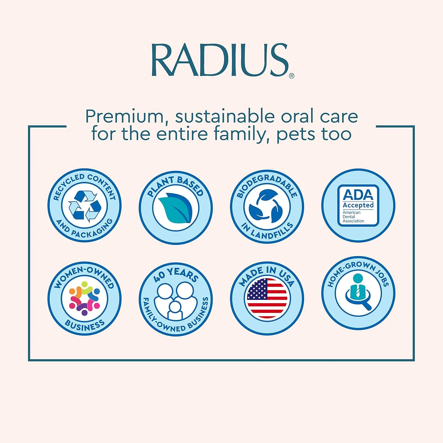 RADIUS Tour Travel Brush & Case with Replaceable Brush Head ADA Accepted Toothbrush Improve Gum Health - Purple Orange Red - Pack of 3