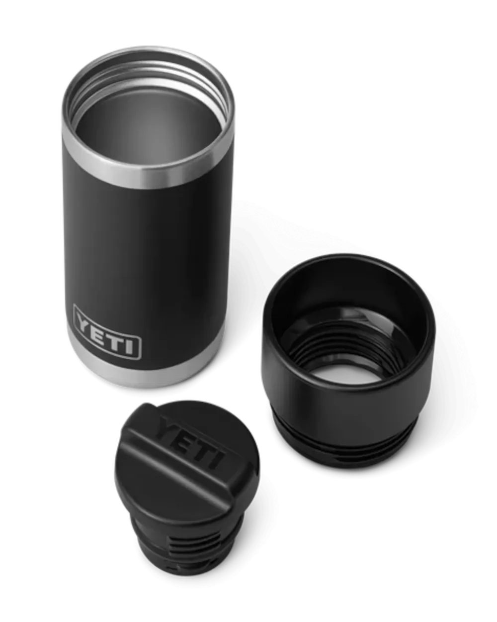 Rambler 12oz Bottle With Hot Shot Cap in Black