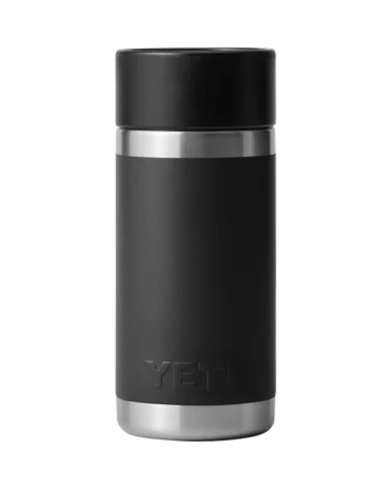 Rambler 12oz Bottle With Hot Shot Cap in Black