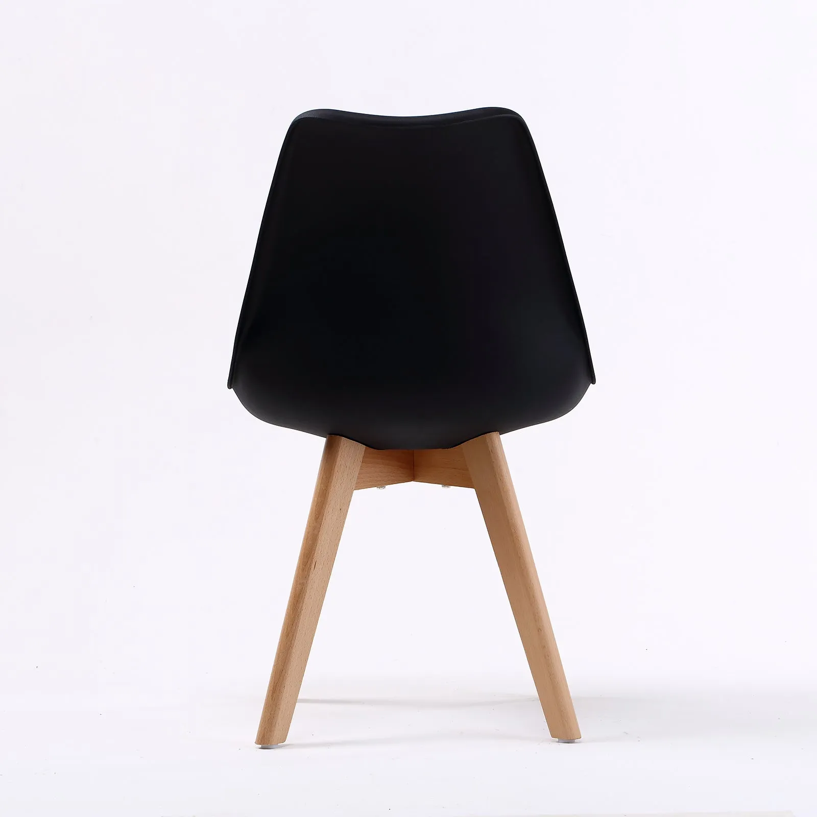 Retro (Set of 2) PU Leather Dining Chairs - Black