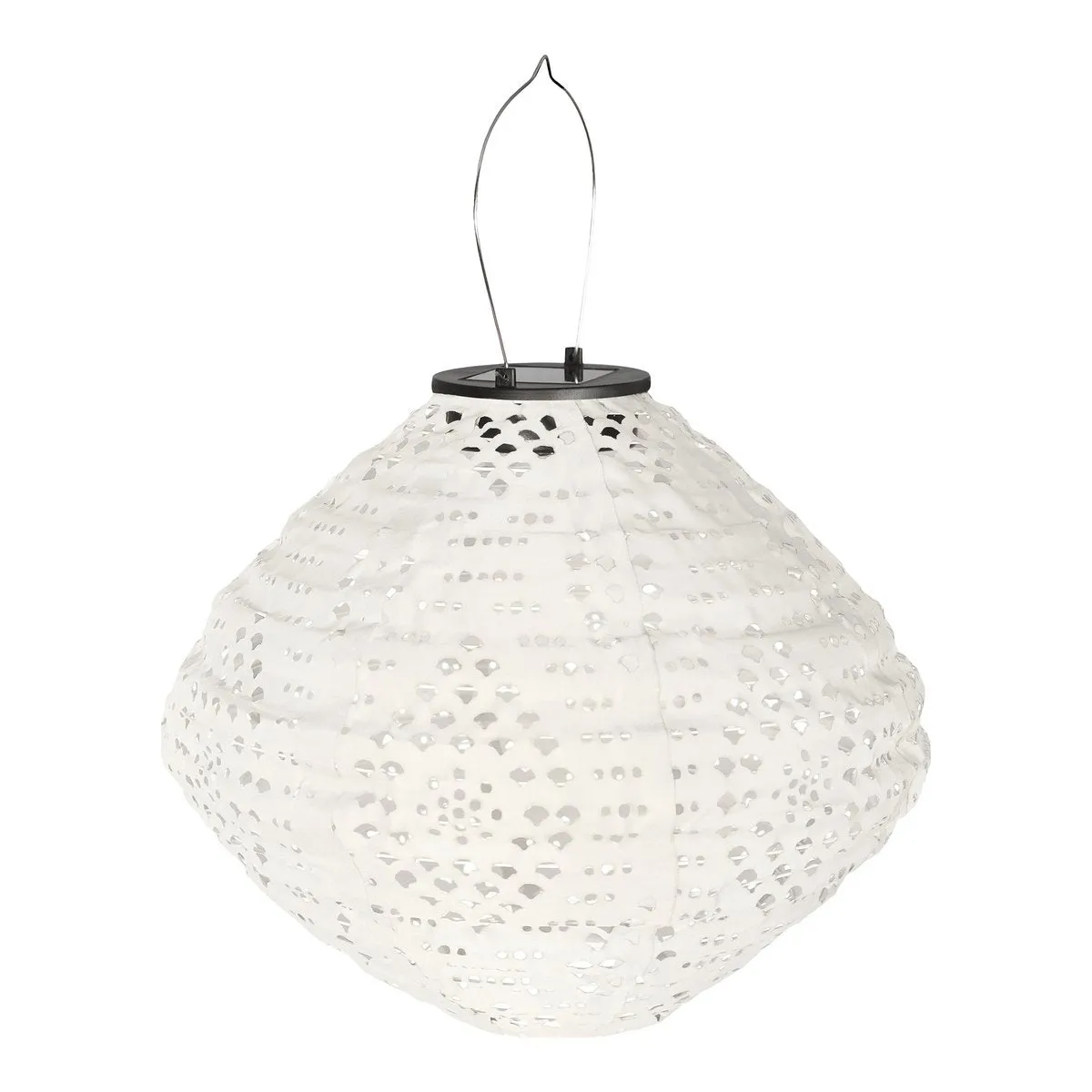 Rootz Harwood LED Lantern - Outdoor Light - Rechargeable Lantern - Eco-Friendly - Solar Powered - 30cm x 30cm x 26.5cm