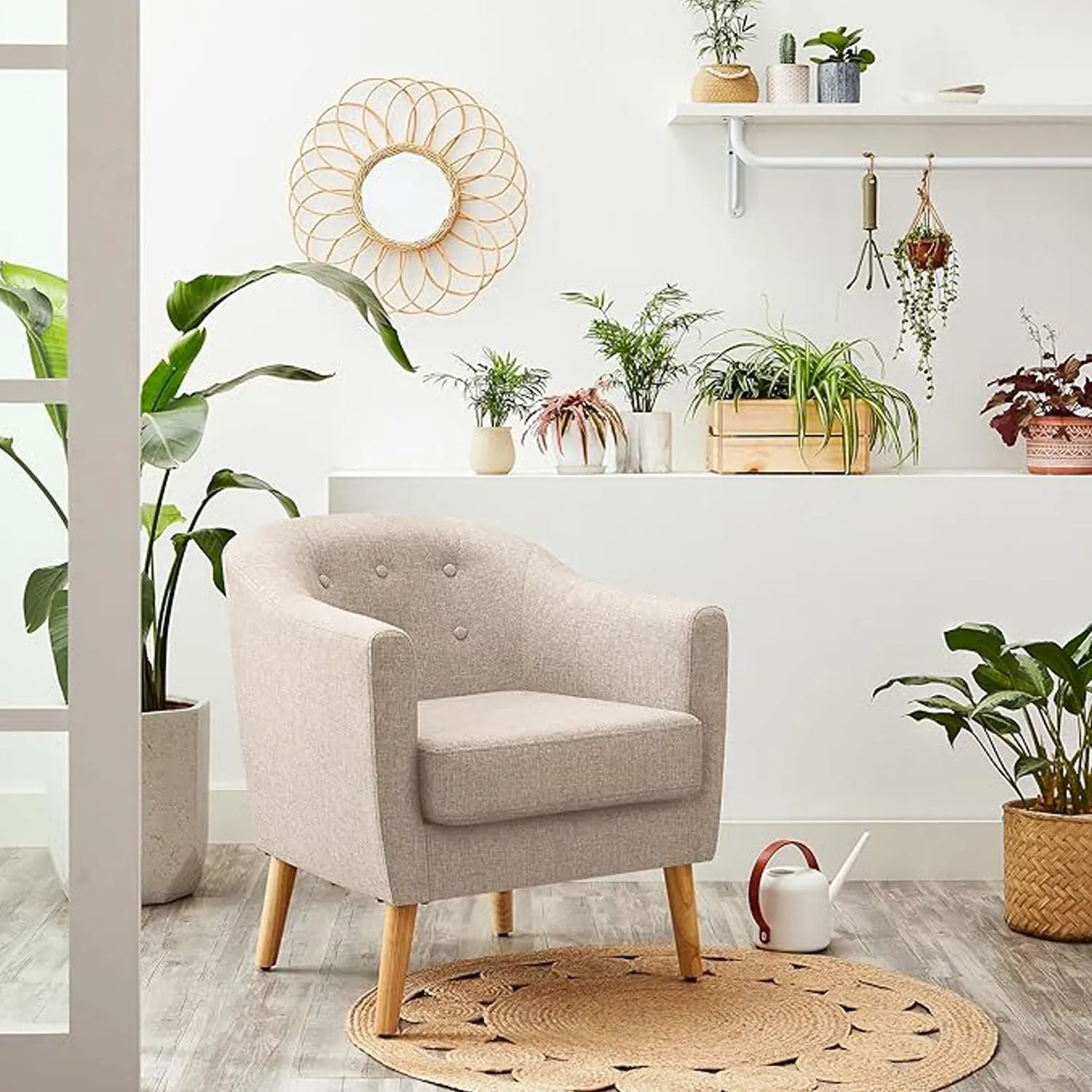Rootz Lounge Chair - Loungesessel - Relax Chair - Padded Comfort - 69cm x 68.5cm x 77cm