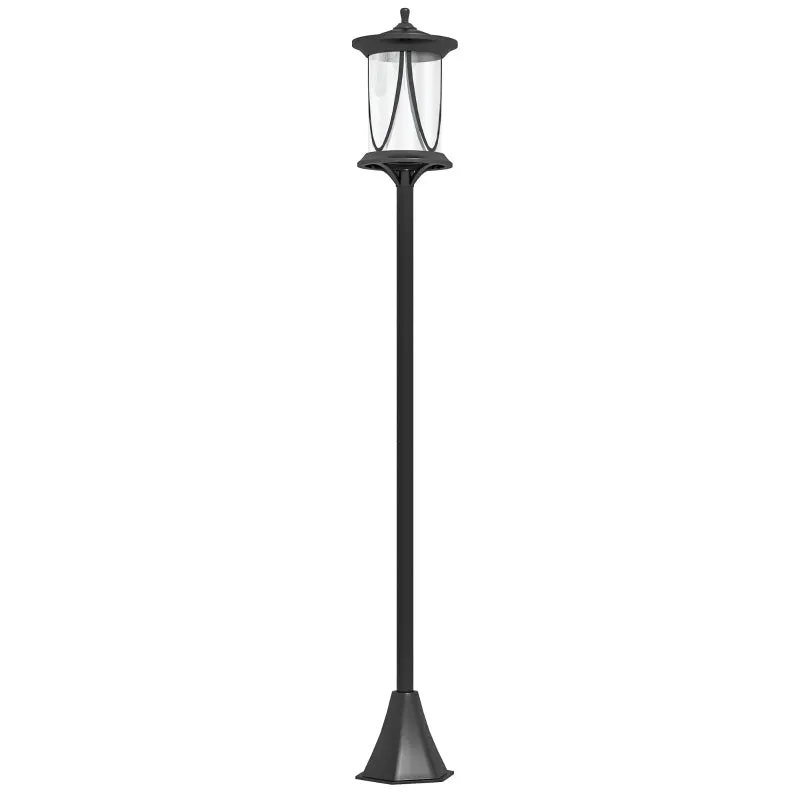Rootz Solar Path Light - Outdoor Garden Lantern - Solar Powered Landscape Light - Dusk to Dawn Operation - Weatherproof - 17cm x 17cm x 127cm