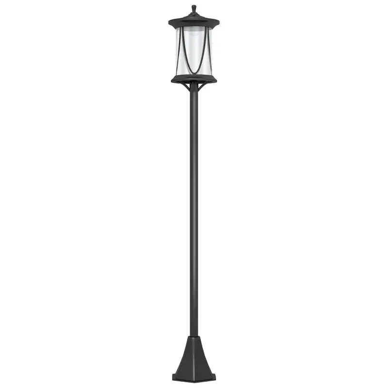 Rootz Solar Path Light - Outdoor Garden Lantern - Solar Powered Landscape Light - Dusk to Dawn Operation - Weatherproof - 17cm x 17cm x 127cm