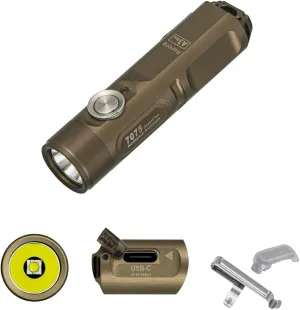 RovyVon Aurora A3 Pro G4 USB-C 7000K Keychain Flashlight, 650 High Lumen Super Bright with EDC Mini Size,Scratch Resistant Little Tiny Gadgets,5 Mode,Type-C Rechargeable, for Pocket Outdoor