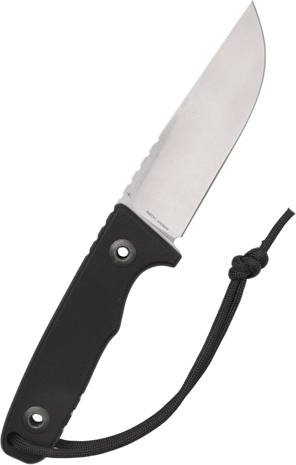 SCHNITZEL TRI - Outdoor Knife with Kydex Sheath and Dangler Carrying System – Bushcraft-Knife, Outdoor, Leisure, Adult (Black)
