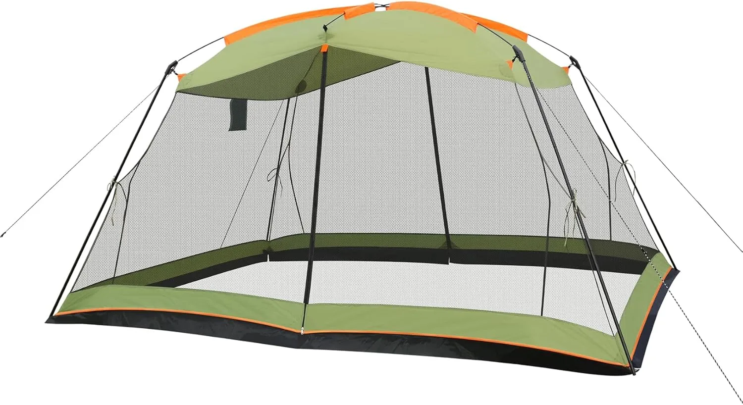 Screen House 13x9 FT 4 Mesh Walls Canopy Tent Camping Gazebo Shelter for 6-8 People Outdoor Party Activities, Green