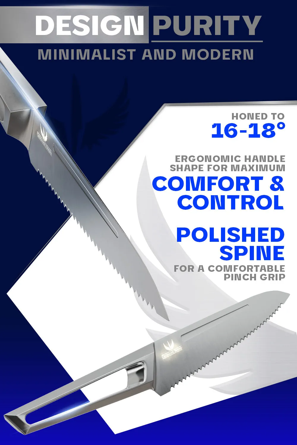 Serrated Utility Knife 5.5" | Crusader Series | NSF Certified | Dalstrong ©