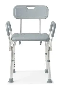 Shower Chair, with Back and Padded Armrests