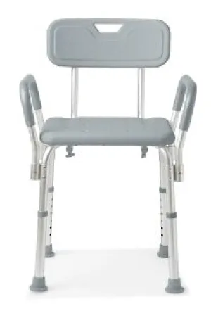Shower Chair, with Back and Padded Armrests