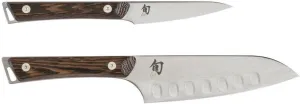 Shun Kanso 2pc 5.5" Hollow Edge Santoku & 3.5" Paring Knife Set